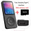  MP3 Player Type-C Interface Fast Charging Port (with 32GB Memory Card) 5.4 Bluetooth Version Music Player FM Recording E-book (Black) 5