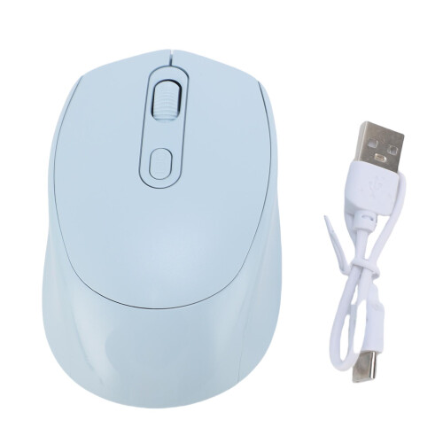 Kabellose Maus 400 mAh 10m DPI 800-1600 Hellblau 2