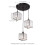 Living And Home 3-Light Crystal Ceiling Pendant Light Fixture 6