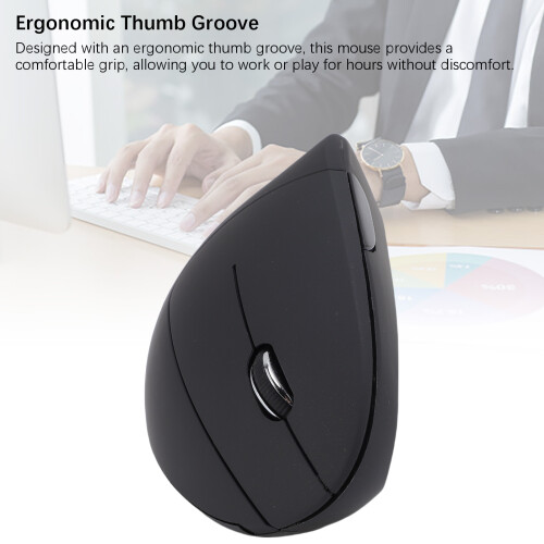 2,4 GHz vertikale Maus 800-1600DPI USB ergonomisch 2