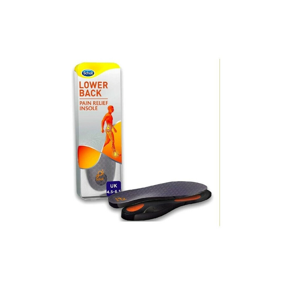 Scholl Orthotic Insole Lower Back Pain Relief, Small S (4,5- 6,5) Uk Size