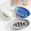 2Pieces Modern Soap Dish With Water Drainage Design-Black 3