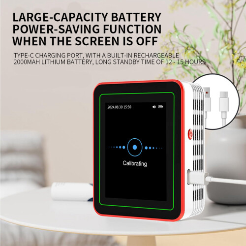 18-in-1 Luftqualitätsmessgerät 2000mAh 90x70x35mm ABS 2