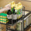 Pull Out Near Sink Storage With 2 Moving Baskets Strong-Black 2