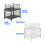 Pull Out Near Sink Storage With 2 Moving Baskets Strong-Black 6
