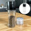 2Pieces Delicate Herb Grinders Jars Perfect-Clear base bottle 3