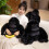 Poupée d'animal en peluche de coussin de jouet de fourrure-35cm 7