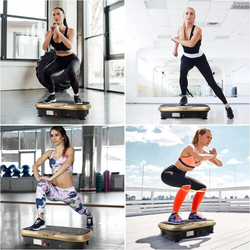 Power Vibration Plate Vibrating Machine Platform Exercise Body Shaker Massager 1
