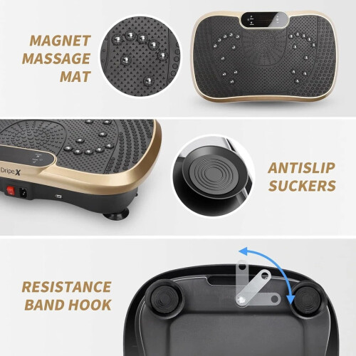 Power Vibration Plate Vibrating Machine Platform Exercise Body Shaker Massager 2