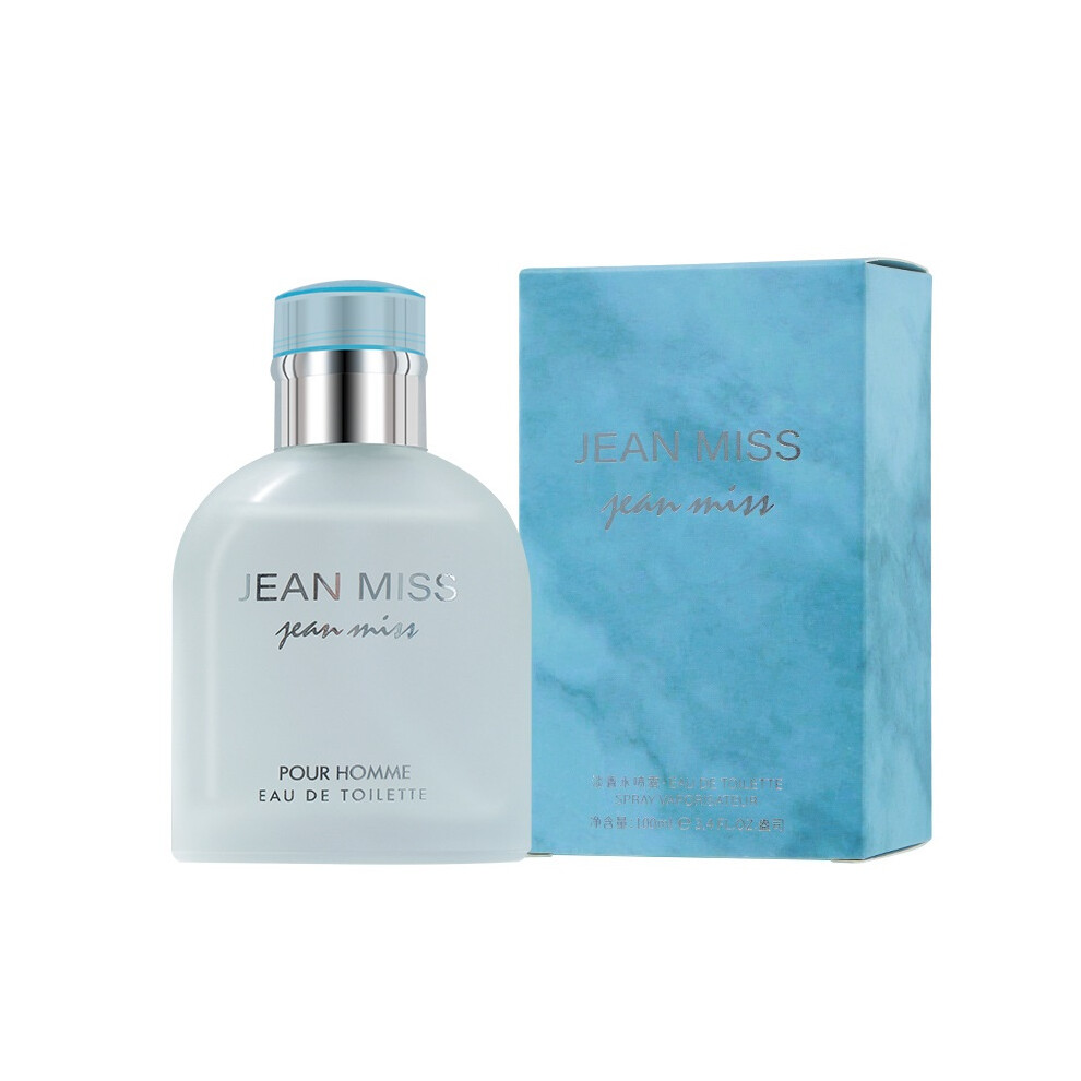 Hkedes Light/Blue (Cc1848a Men 100Ml) Jean Miss Brand Men's Perfume, Intense Edition, Long-Lasting Fragrance