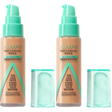 Almay Clear Complexion Acne Foundation Makeup with Salicylic Acid - Lightweight, Medium Coverage, 1 fl oz. (Pack of 2) (1 fl oz. (Pack of 2))
