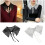 Adorable White Detachable Spread Lapel Collar Accessory-Black 3