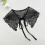 Adorable White Detachable Spread Lapel Collar Accessory-Black 7