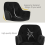 AINPECCA Marble Effect Dining Table & 4 Black Velvet Chairs 6