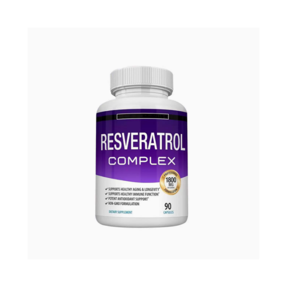 (2) Resveratrol Complex 1800mg | Antioxidant Anti Aging Immune Support 90 Capsules