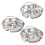 Multi Section Steam Tray With Double Handle Stainless Steel-3 2