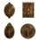 Multipurpose Resin Home Fragrances Dispenser For-Bronze Square 2