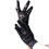 Fashionable Openwork Lace Gloves Elastic Wristband-Black 4