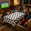 6 Count Athletic Party Table Protectors In Standard Dark-White 5