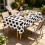 6 Count Athletic Party Table Protectors In Standard Dark-White 7