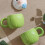 Ceramic Cup Coconuts Shape 500ML Water Cup Easy to Wash-Pink 7