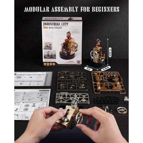ROKR Morse Telegraph Mechanical 3D Puzzle 2