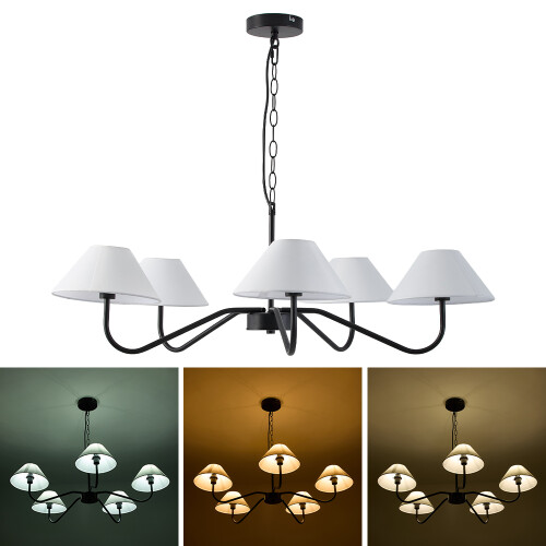 Living And Home Modern 5-Head Pendant Light Chandelier 1