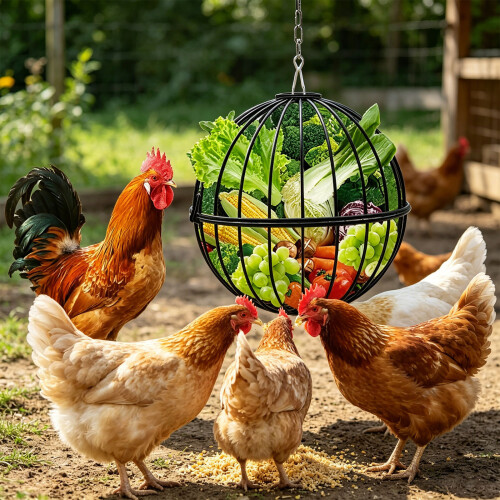 Round Hanging Bird Meal Dispenser Featuring sophisticated Design 2