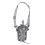 Graue Nylon-Wasserflasche-Gürteltasche, Handyhalter 9