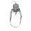 Graue Nylon-Wasserflasche-Gürteltasche, Handyhalter 16