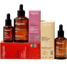 Cliganic Organic Natures Glow Oils Trio: Jojoba, Argan & Rosehip - For Face, Hair & Body