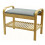 Gr8 Home Bamboo Shoe Rack Bench with Cushion Seat Storage 7