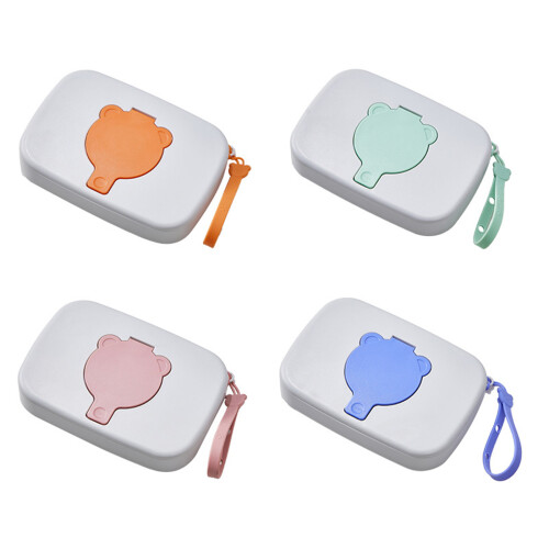 Wipe Container Baby Wipes Dispenser Dustproof Wipes Case-Orange 1