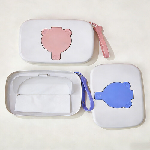 Wipe Container Baby Wipes Dispenser Dustproof Wipes Case-Orange 2