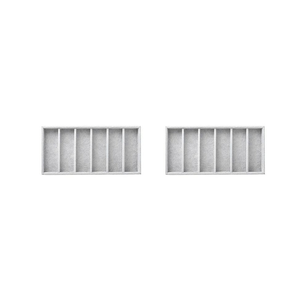 Exogio 2Pcs 6 Slot Glasses Display Box, Glasses Organiser Sorting Box, Glasses Display Jewellery Organiser Tray, A