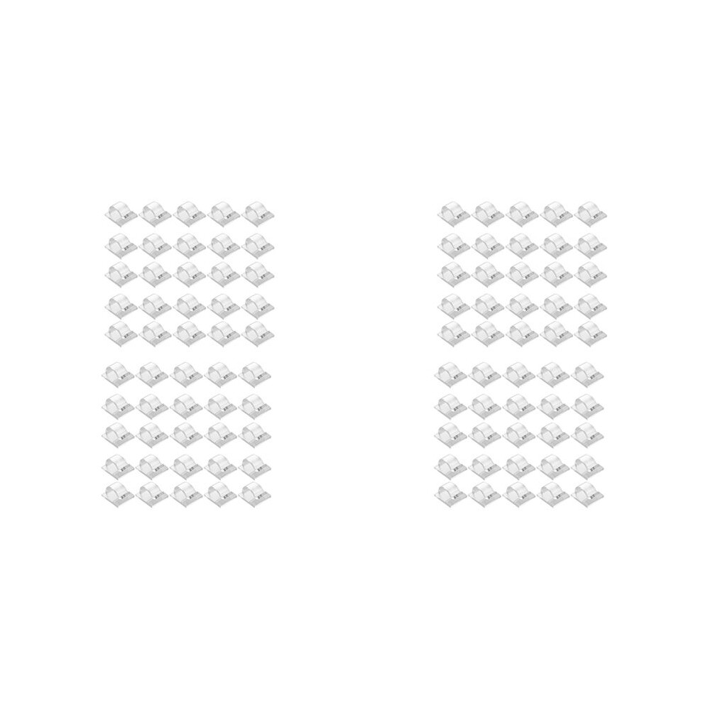 Hooks For Outdoor String Lights Clips 100 Pack Clips Clear Light Hook With 100 Waterproof Adhesive Backing For Lamp 4713377887308