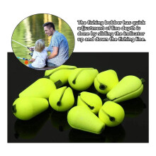 60 Pièces EVA Larme Grève Pêche à la Mouche Flotteur Indicateur de Grève Flotteurs de Pêche pour Accessoires de Pêche à la Mouche