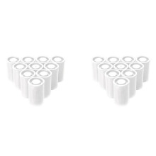 200 PièCes en Plastique Vide Film Bidon CaméRa Bobine Conteneur Mallette de Rangement Peut pour Accessoires Art Perle PièCe de Monnaie Pilule Blanc