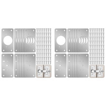 24-Pack Hinge Repair Kit - Cabinet Door Hinge Repair Plate Hinge Fixing Plate for Kitchen Cupboard Door Locker Cabinet
