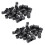 100 Pcs Black Rubber PVC Flexible Round End Cap Round 12mm Foot Cover 1