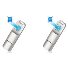 2X Fingerabdruck-USB3.0-Flash-Laufwerk 64G Genaue Identifizierung Datenschutzverwaltungsschlüssel USB-Fingerabdruck-Flash-Laufwerk