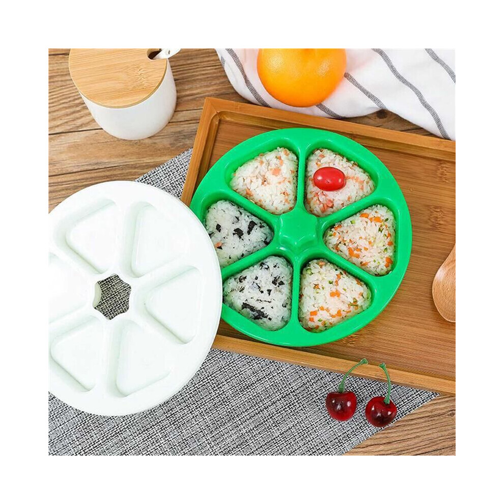2Pcs Diy Sushi Mold Onigiri Rice Food Press Triangular Sushi Maker Mold Sushi Kit Kitchen Bento Accessories 6034124937700