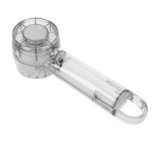 Transparenter Handventilator 1200mAh USB 3-Geschwindigkeiten Haken