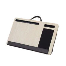 Portable Lap Laptop Desk with Pillow Cushion-white maple color