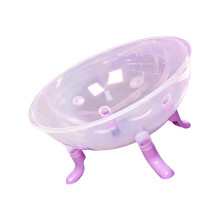 Cats Spaces Capsules Ornaments Round Gift Transparents-Purple