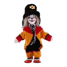 Artistic Ceramic Clown Sculpture Face Expression Design Antique