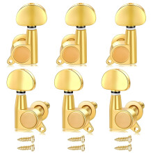 6Pcs Metal Guitar Tuning Pegs Key Tuners Machine-45 Degrees