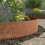 Stalen gazonrand - Roestbruine look, flexibele tuinrand 5