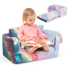 Rozkladacia pohovka s dekou pre batoľatá - Rainbow Design
