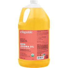 Cliganic Organic Jojoba Oil Bulk, Gallon Size 128oz, 100% Pure - Non-GMO